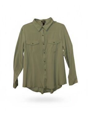 Eddie Bauer Departure 2.0 Women's Classic Fit Button-Up in Sage Green